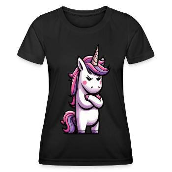 Unicorn Unicorns Unicorn Fan Unicorn Lover - Women's Functional T-Shirt - black - Front - AI Model Female 172 light (172cm)