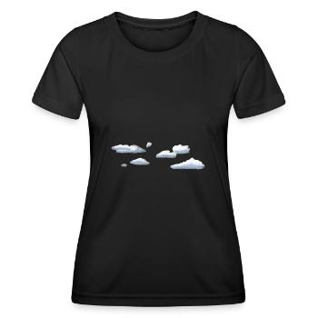 Clouds - Women's Functional T-Shirt - black - Front - AI Model Female 172 light (172cm)