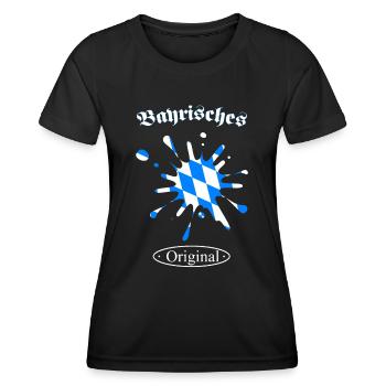 Bayern, Bayrisches Original, Oberbayern, Geschenk - Frauen Funktions-T-Shirt - Schwarz - Vorne - AI Model Female 172 light (172cm)