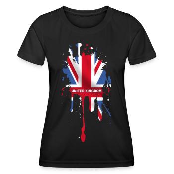 union jack 5 - Women's Functional T-Shirt - black - Front - AI Model Female 172 light (172cm)