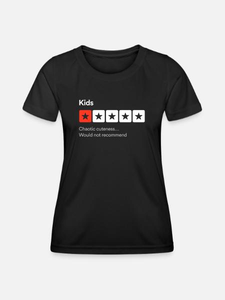 Les enfants, la gentillesse chaotique... Critique sarcastique d’une étoile - T-shirt sport Femme - noir