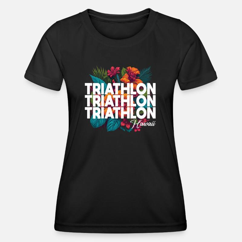 Triathlon Hawaii - Women's Functional T-Shirt - black