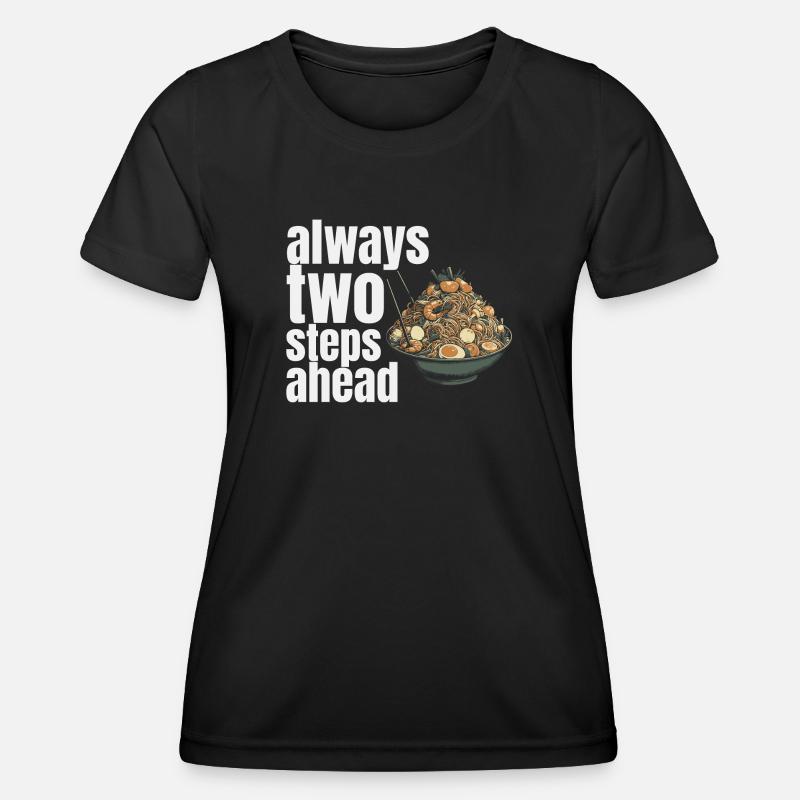 always two steps ahead - Women's Functional T-Shirt - black