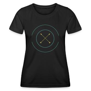 Vivez votre vie - T-shirt sport Femme - noir - Devant - AI Model Female 172 light (172cm)