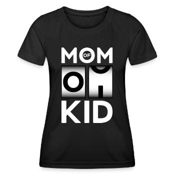 MAMAN DE 1 ENFANT MAMAN ENCEINTE PREMIER ENFANT - T-shirt sport Femme - noir - Devant - AI Model Female 172 light (172cm)