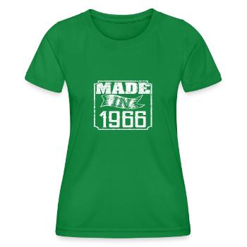 Made in 1966 - Women's Functional T-Shirt - kelly green - Front - AI Model Female 172 dark (172cm)
