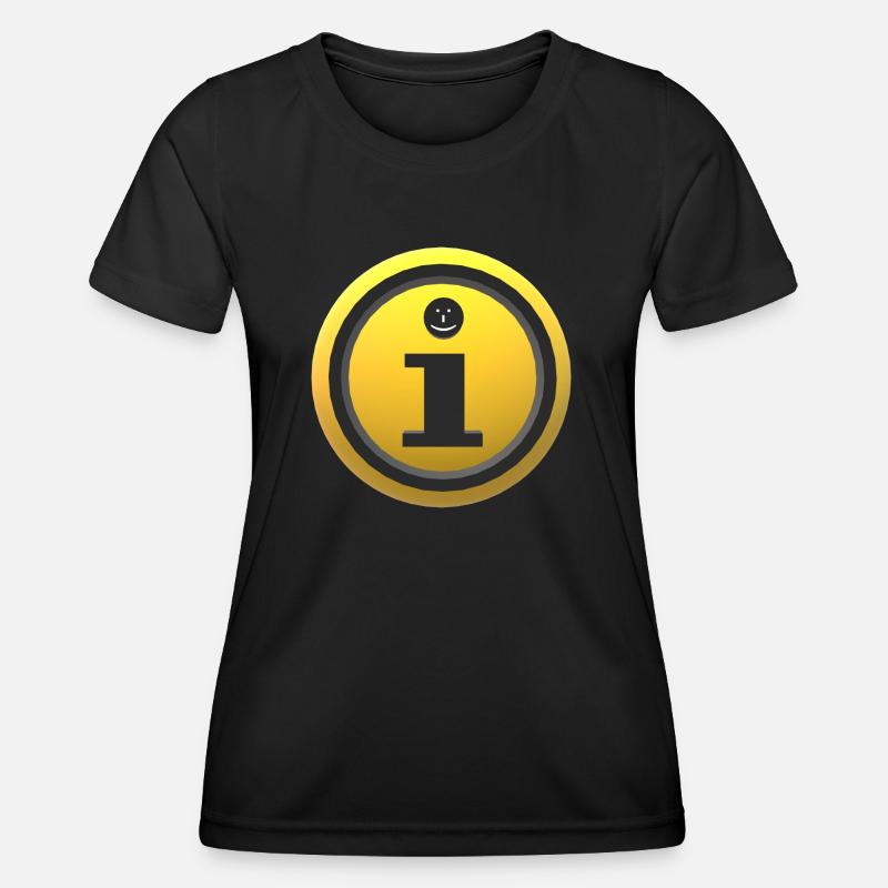 3D Information - Women's Functional T-Shirt - black