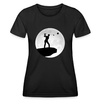 golf golf-girl golfclub golferin golfspielerin - Frauen Funktions-T-Shirt - Schwarz - Vorne - AI Model Female 172 light (172cm)