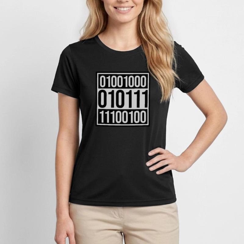 Binär Code Programm Sprache Frauen Funktions-T-Shirt