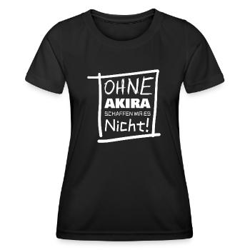 Geschenk für akira - Frauen Funktions-T-Shirt - Schwarz - Vorne - AI Model Female 172 light (172cm)