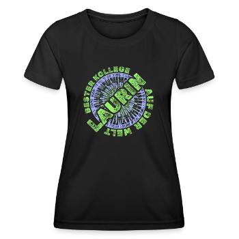 Chef Job Mitarbeiter Vorname Laurin - Frauen Funktions-T-Shirt - Schwarz - Vorne - AI Model Female 172 light (172cm)