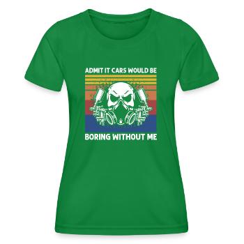 Car painter offer for coachbuilders - Women's Functional T-Shirt - kelly green - Front - AI Model Female 172 dark (172cm)
