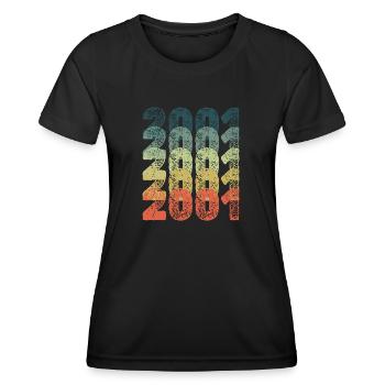 Year: 2001 - Women's Functional T-Shirt - black - Front - AI Model Female 172 light (172cm)