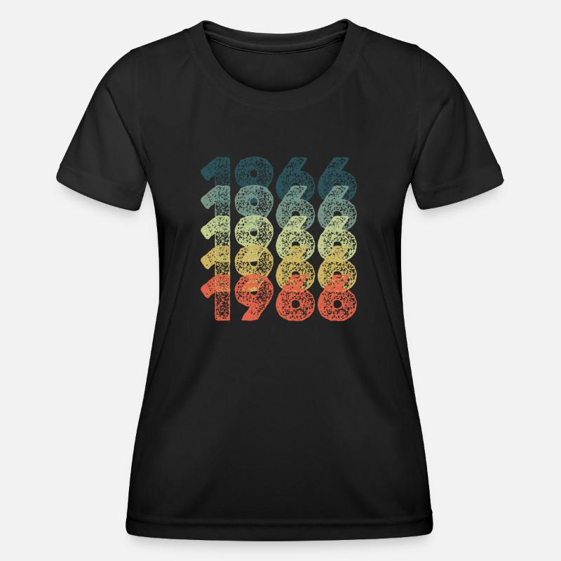 Funny 1966 - Women's Functional T-Shirt - black