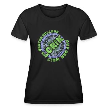 Mitarbeiter Lorik - Frauen Funktions-T-Shirt - Schwarz - Vorne - AI Model Female 172 light (172cm)