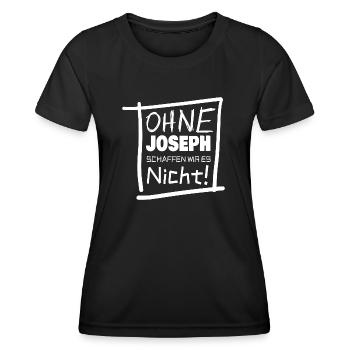 Vorname joseph - Frauen Funktions-T-Shirt - Schwarz - Vorne - AI Model Female 172 light (172cm)