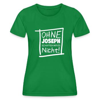 Vorname joseph - Frauen Funktions-T-Shirt - Kelly Green - Vorne - AI Model Female 172 dark (172cm)