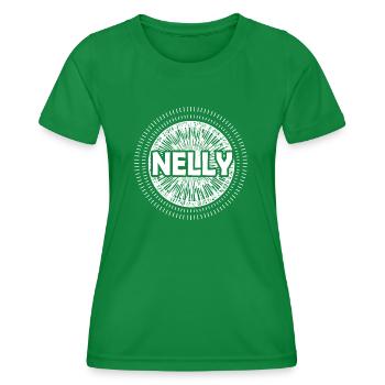 Nom: Nelly - T-shirt sport Femme - vert - Devant - AI Model Female 172 dark (172cm)