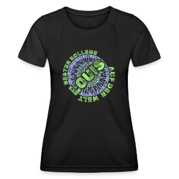 Louis - Frauen Funktions-T-Shirt - Schwarz - Vorne - AI Model Female 172 light (172cm)