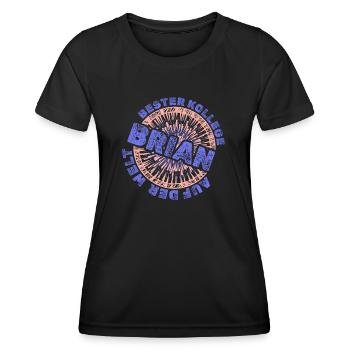 Geschenk für Brian - Frauen Funktions-T-Shirt - Schwarz - Vorne - AI Model Female 172 light (172cm)