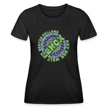 Mitarbeiter Lenox - Frauen Funktions-T-Shirt - Schwarz - Vorne - AI Model Female 172 light (172cm)