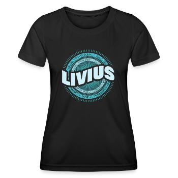 Geschenk für Livius - Frauen Funktions-T-Shirt - Schwarz - Vorne - AI Model Female 172 light (172cm)