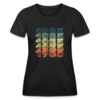 Birthday 1985 - Frauen Funktions-T-Shirt - Schwarz - Vorne - AI Model Female 172 light (172cm)