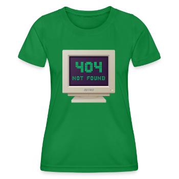 CRT Design - 404 Not found - Women's Functional T-Shirt - kelly green - Front - AI Model Female 172 dark (172cm)