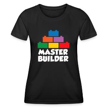 Brick Builder Brick Building Master Builder - Women's Functional T-Shirt - black - Front - AI Model Female 172 light (172cm)