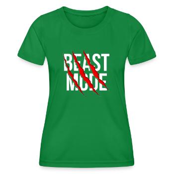 Beast Mode - Frauen Funktions-T-Shirt - Kelly Green - Vorne - AI Model Female 172 dark (172cm)