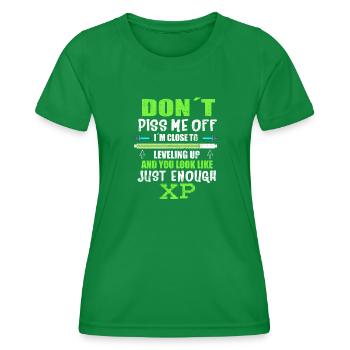 DONT PISS ME OFF I´ M CLOSE TO - Women's Functional T-Shirt - kelly green - Front - AI Model Female 172 dark (172cm)