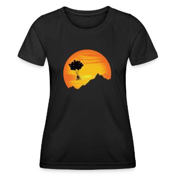 bicycle - Women's Functional T-Shirt - black - Front - AI Model Female 172 light (172cm)