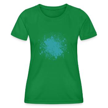 Vector background de - Frauen Funktions-T-Shirt - Kelly Green - Vorne - AI Model Female 172 dark (172cm)