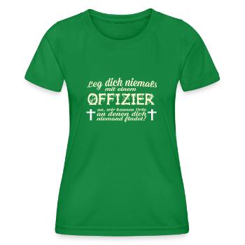 Offizier Mord - Frauen Funktions-T-Shirt - Kelly Green - Vorne - AI Model Female 172 dark (172cm)