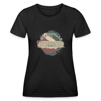 Greifswald University - Women's Functional T-Shirt - black - Front - AI Model Female 172 light (172cm)