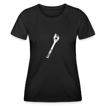 cooking spoon white cook spoon spoon - Women's Functional T-Shirt - black - Front - AI Model Female 172 light (172cm)