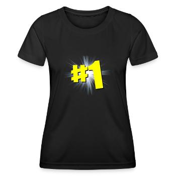 Top1, # 1, Battle Royale, Geek, Videospiele - Frauen Funktions-T-Shirt - Schwarz - Vorne - AI Model Female 172 light (172cm)
