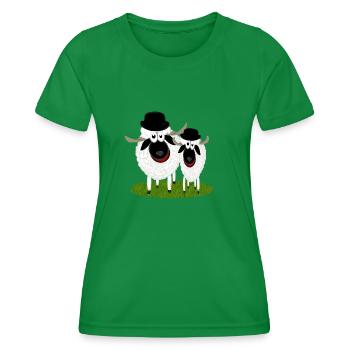 gros et stupide - T-shirt sport Femme - vert - Devant - AI Model Female 172 dark (172cm)