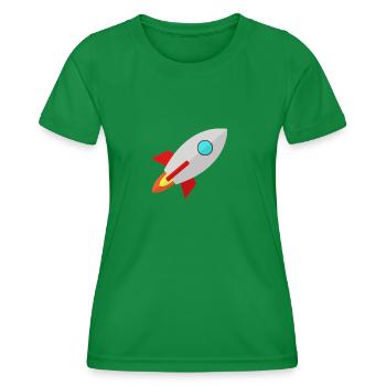 rocket - Women's Functional T-Shirt - kelly green - Front - AI Model Female 172 dark (172cm)