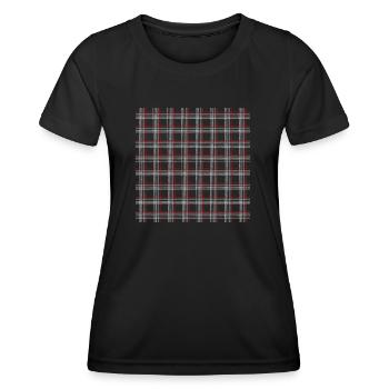 Tissu de sport allemand tartan - T-shirt sport Femme - noir - Devant - AI Model Female 172 light (172cm)