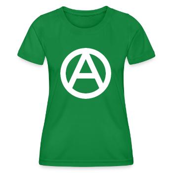 Anarchie - T-shirt sport Femme - vert - Devant - AI Model Female 172 dark (172cm)