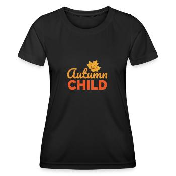 Autumn Child Autumn Child Kids Gift Idea - Women's Functional T-Shirt - black - Front - AI Model Female 172 light (172cm)