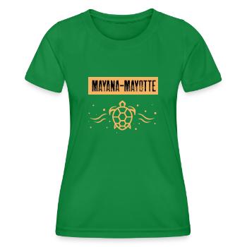 Mayana Mayotte - Women's Functional T-Shirt - kelly green - Front - AI Model Female 172 dark (172cm)
