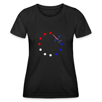 Patrouille de France Meeting Luftwaffe Luftwaffe - Frauen Funktions-T-Shirt - Schwarz - Vorne - AI Model Female 172 light (172cm)