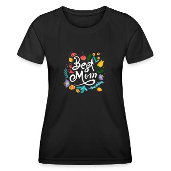 Best Mom Best Mom - Frauen Funktions-T-Shirt - Schwarz - Vorne - AI Model Female 172 light (172cm)