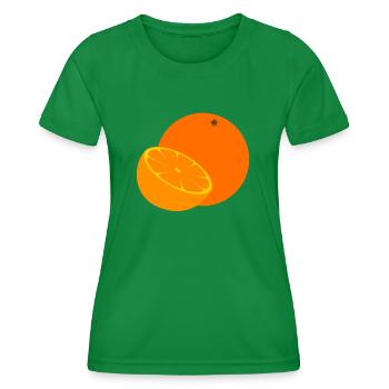 orange - Frauen Funktions-T-Shirt - Kelly Green - Vorne - AI Model Female 172 dark (172cm)