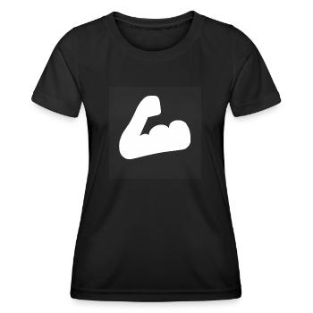 Arm stark - Frauen Funktions-T-Shirt - Schwarz - Vorne - AI Model Female 172 light (172cm)