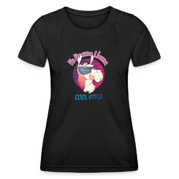 cool style - T-shirt sport Femme - noir - Devant - AI Model Female 172 light (172cm)