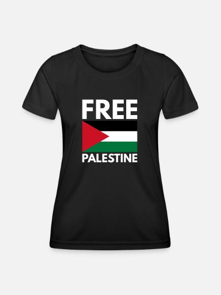 Free Palestine - Women's Functional T-Shirt - black