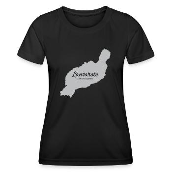 Lanzarote Canary Islands - T-shirt sport Femme - noir - Devant - AI Model Female 172 light (172cm)
